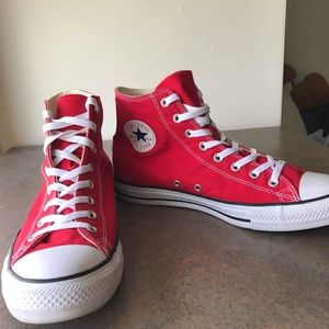 Red Hi-Top Converse